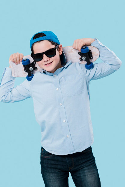 Blue Full Rim Round
