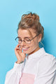 Grey Transparent Full Rim Cat Eye