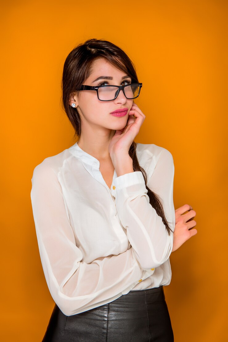 Pink Transparent Full Rim Cat Eye