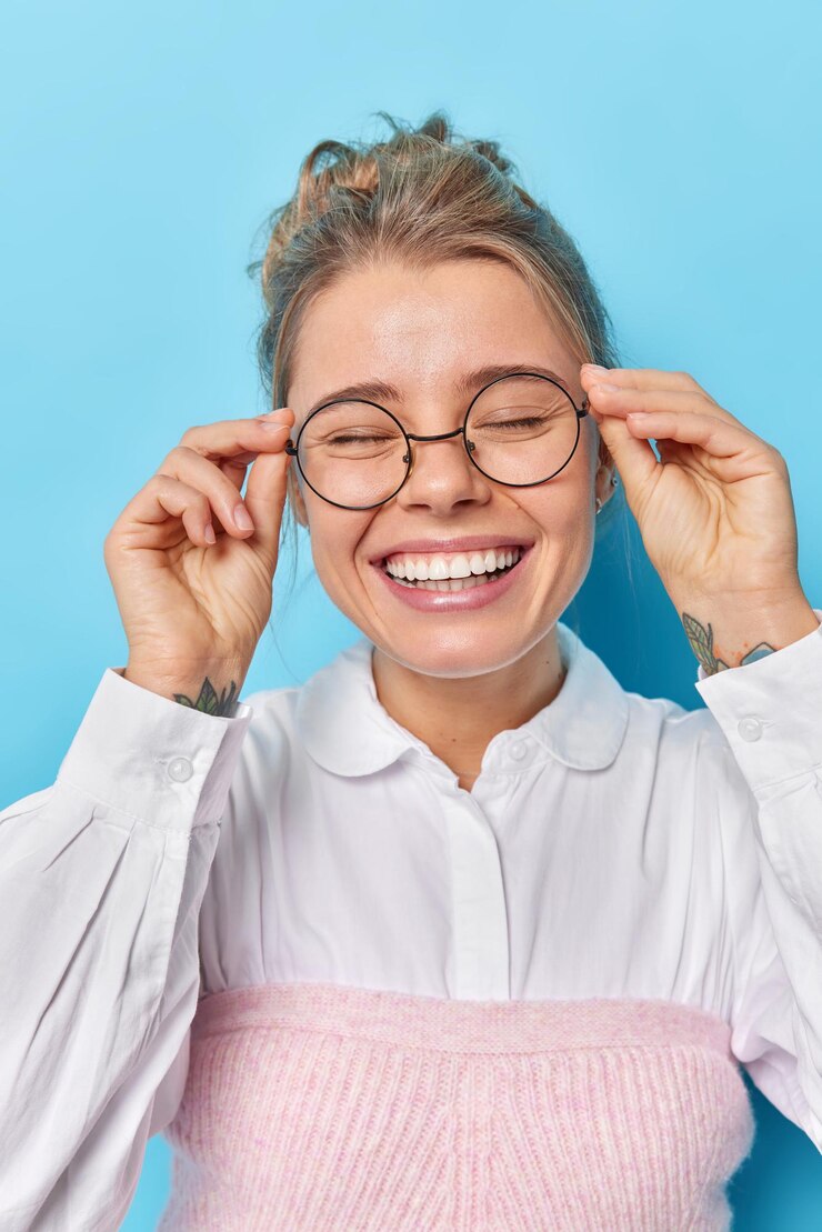 Grey Transparent Full Rim Cat Eye