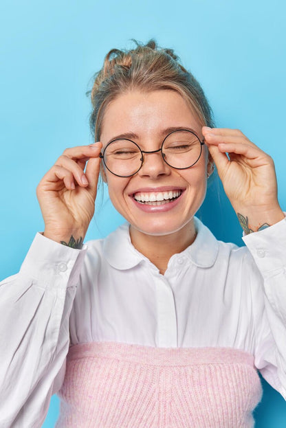 Grey Transparent Full Rim Cat Eye